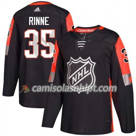 Camisola Nashville Predators Pekka Rinne 35 2018 NHL All-Star Central Division Adidas Preto Authentic - Homem